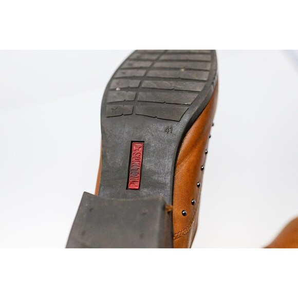 Pikolino's womens ankle bootie boots shoes 41 9.5/10 brown studs - Picture 13 of 13
